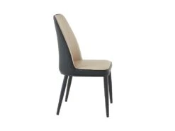 Lot De 6 Chaises En Simili Et Métal - Beige Et Anthracite - MILDURA -Mobilier De Restaurant chaise 1296003