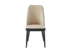 Lot De 6 Chaises En Simili Et Métal - Beige Et Anthracite - MILDURA -Mobilier De Restaurant chaise 1296015