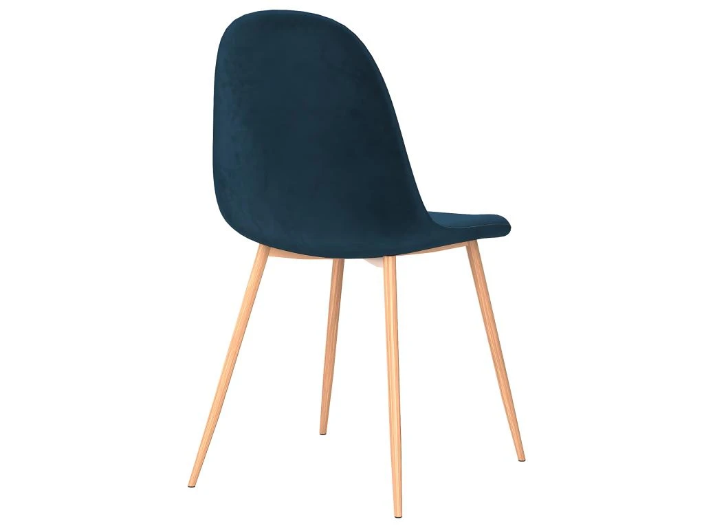 Chaise Fredrik En Velours Bleu Foncé (lot De 2) 4 Chaise Fredrik En Velours Bleu Foncé (lot De 2) – Image 4