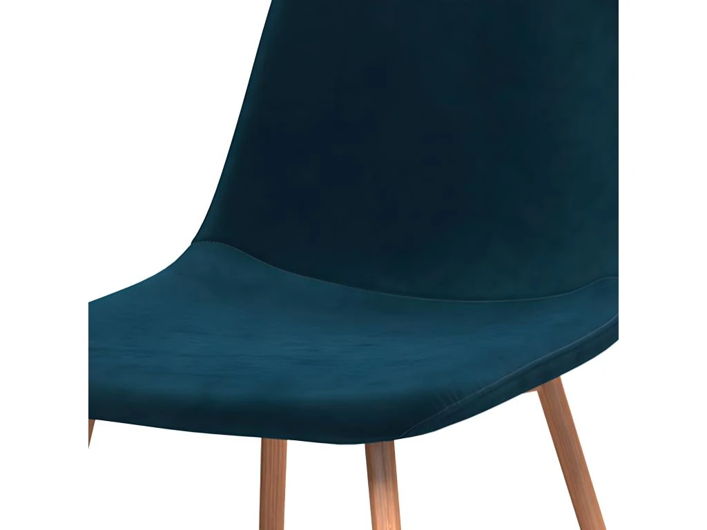 Chaise Fredrik En Velours Bleu Foncé (lot De 2) 6 Chaise Fredrik En Velours Bleu Foncé (lot De 2) – Image 6