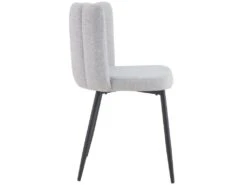 Chaise Rosy En Tissu Gris (lot De 2) -Mobilier De Restaurant chaise 13003773