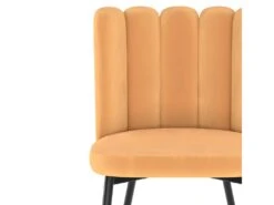 Chaise Rosy En Velours Jaune (lot De 2) 8 Chaise Rosy En Velours Jaune (lot De 2) -Mobilier De Restaurant chaise 13003799