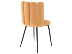 Chaise Rosy En Velours Jaune (lot De 2) 10 Chaise Rosy En Velours Jaune (lot De 2) -Mobilier De Restaurant chaise 13003803