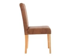 Lot De 4 Chaises De Salle à Manger Synthétique Marron Vieilli Pieds Clairs CDS04151 -Mobilier De Restaurant chaise 13014999