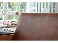 Lot De 4 Chaises De Salle à Manger Synthétique Marron Vieilli Pieds Clairs CDS04151 -Mobilier De Restaurant chaise 13015001