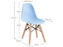 Pack 2 Chaises De Chambre D'enfant 35x30.5x57.5cm Thinia Home -Mobilier De Restaurant chaise 13100599