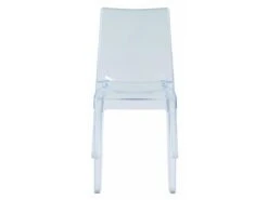 Lot De 2 Chaises Empilables LUCINDA - Polycarbonate - Cristal -Mobilier De Restaurant chaise 132718
