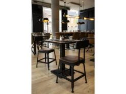 Chilly - Lot De 2 Chaises Métal Et Simili - Couleur - Marron 7 Chilly - Lot De 2 Chaises Métal Et Simili - Couleur - Marron -Mobilier De Restaurant chaise 13294737