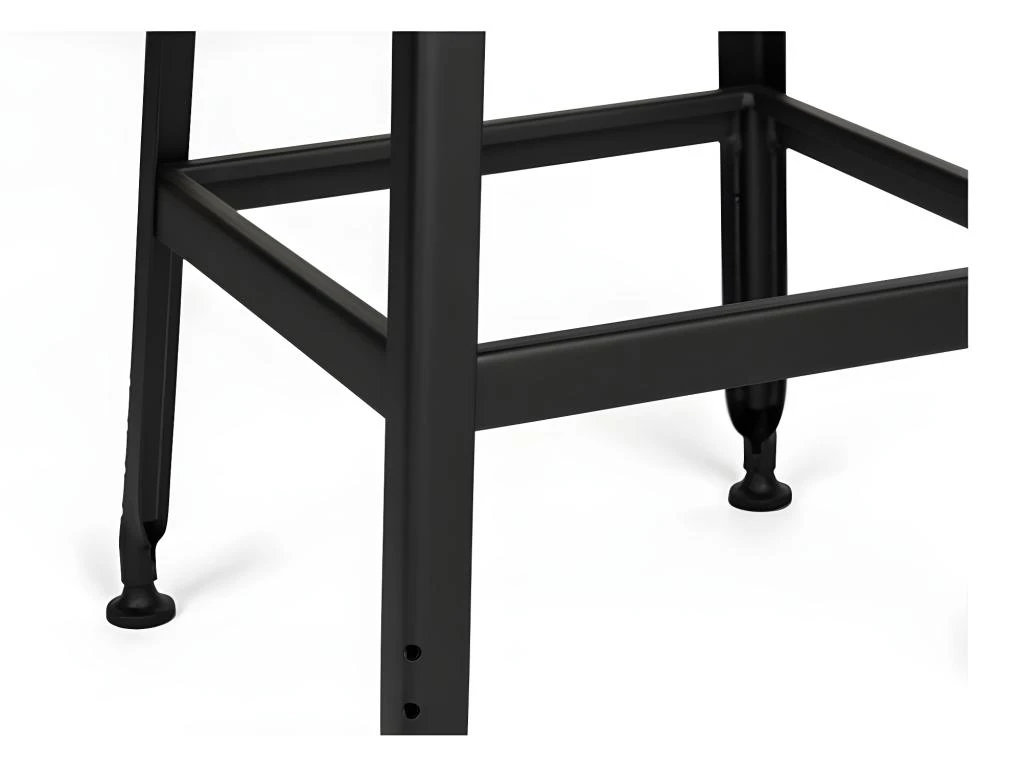 Chilly - Lot De 2 Chaises Métal Et Simili - Couleur - Marron 5 Chilly - Lot De 2 Chaises Métal Et Simili - Couleur - Marron – Image 5