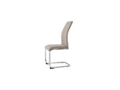 JANE Lot De 4 Chaises - Pied Chromé - Tissu Taupe - L 42 X P 56 X H 99 Cm 6 JANE Lot De 4 Chaises - Pied Chromé - Tissu Taupe - L 42 X P 56 X H 99 Cm -Mobilier De Restaurant chaise 13313507