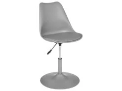 Chaise De Table Ou Chaise De Bureau Gris Clair Hauteur Ajustable