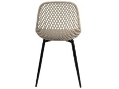 Lot De 2 Chaises De Cuisine Design Ajouré SELI (gris Beige) 8 Lot De 2 Chaises De Cuisine Design Ajouré SELI (gris Beige) -Mobilier De Restaurant chaise 13581231