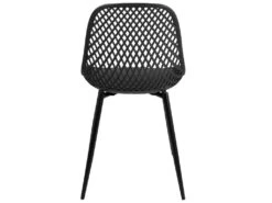 Lot De 2 Chaises De Cuisine Design Ajouré SELI (noir) 8 Lot De 2 Chaises De Cuisine Design Ajouré SELI (noir) -Mobilier De Restaurant chaise 13581241