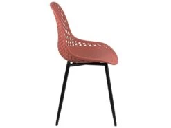 Lot De 2 Chaises De Cuisine Design Ajouré SELI (rouge) 7 Lot De 2 Chaises De Cuisine Design Ajouré SELI (rouge) -Mobilier De Restaurant chaise 13581249