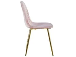Lot De 4 Chaises Matelassées Norway Velours Rose 8 Lot De 4 Chaises Matelassées Norway Velours Rose -Mobilier De Restaurant chaise 13696899