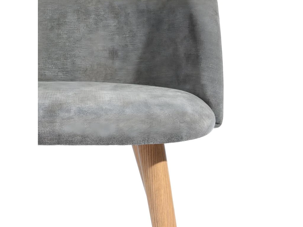 URBAN MEUBLE Scandinave Salle À Manger Salon Chaises Gris Tissu Siège, Rembourré, Pieds En Bois Avec Dossier 47*55.5*78cm 4 URBAN MEUBLE Scandinave Salle À Manger Salon Chaises Gris Tissu Siège, Rembourré, Pieds En Bois Avec Dossier 47*55.5*78cm – Image 4