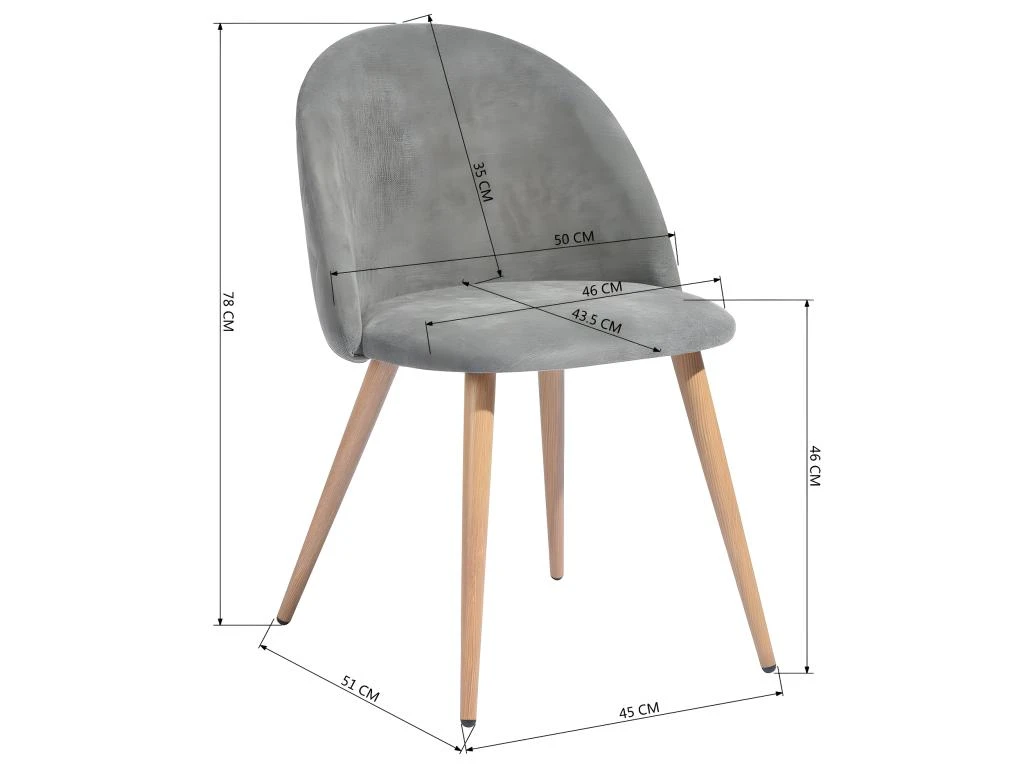 URBAN MEUBLE Scandinave Salle À Manger Salon Chaises Gris Tissu Siège, Rembourré, Pieds En Bois Avec Dossier 47*55.5*78cm 5 URBAN MEUBLE Scandinave Salle À Manger Salon Chaises Gris Tissu Siège, Rembourré, Pieds En Bois Avec Dossier 47*55.5*78cm – Image 5