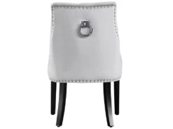 Ensemble De 6 Chaises De Salle à Manger Windsor - Rembourrage En Velours Moelleux Et Pieds En Bois Massif Robustes - Parfait Pour Votre Salle à Manger Et Salon - Gris Clair -Mobilier De Restaurant chaise 13970979