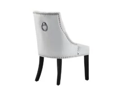 Chaise De Salle à Manger Windsor Simple - Rembourrage En Velours Moelleux Et Pieds En Bois Massif Robustes - Parfait Pour Votre Salle à Manger Et Salon - Gris Clair -Mobilier De Restaurant chaise 13971017