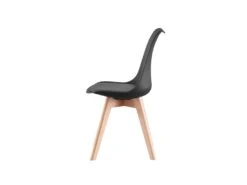 Ensemble De 4 Chaises De Salle à Manger Lorenzo Avec Siège En Similicuir élégant Et Pieds En Bois Massif - Parfait Pour La Salle à Manger, Le Salon - Noir 10 Ensemble De 4 Chaises De Salle à Manger Lorenzo Avec Siège En Similicuir élégant Et Pieds En Bois Massif - Parfait Pour La Salle à Manger, Le Salon - Noir -Mobilier De Restaurant chaise 14012189