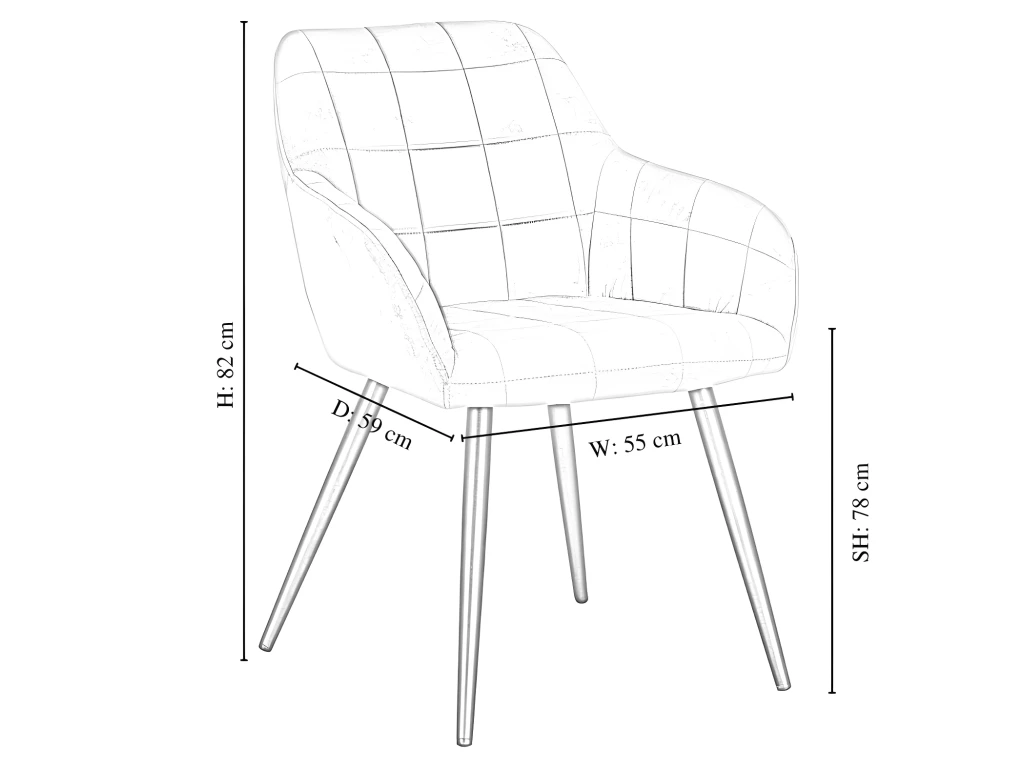 Ensemble De 2 Chaises De Salle à Manger Camden - Tapissées De Velours Avec Pieds En Métal - Gris Foncé 10 Ensemble De 2 Chaises De Salle à Manger Camden - Tapissées De Velours Avec Pieds En Métal - Gris Foncé – Image 10