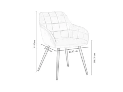 Ensemble De 2 Chaises De Salle à Manger Camden - Tapissées De Velours Avec Pieds En Métal - Gris Clair 19 Ensemble De 2 Chaises De Salle à Manger Camden - Tapissées De Velours Avec Pieds En Métal - Gris Clair -Mobilier De Restaurant chaise 14148179