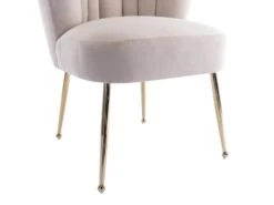 Lot De 2 Chaises En Velours Et Acier Doré - Beige - RUTY De Pascal MORABITO -Mobilier De Restaurant chaise 14223745