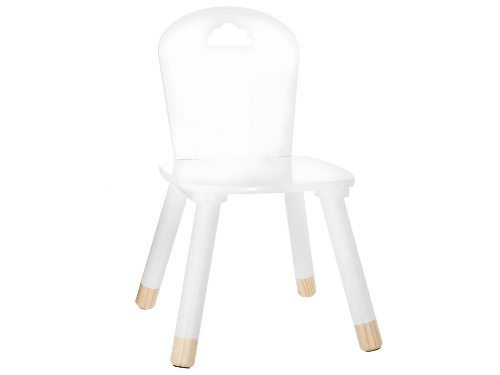 Chaise Pour Enfant En Bois Blanc H 50 Cm 1 Chaise Pour Enfant En Bois Blanc H 50 Cm