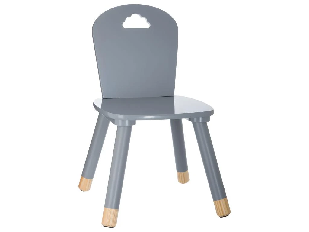 Chaise Pour Enfant En Bois Gris H 50 Cm 1 Chaise Pour Enfant En Bois Gris H 50 Cm