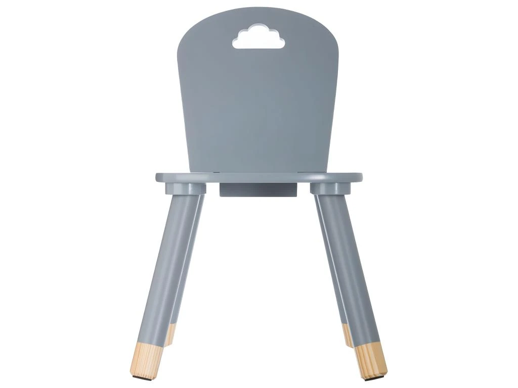 Chaise Pour Enfant En Bois Gris H 50 Cm 2 Chaise Pour Enfant En Bois Gris H 50 Cm – Image 2