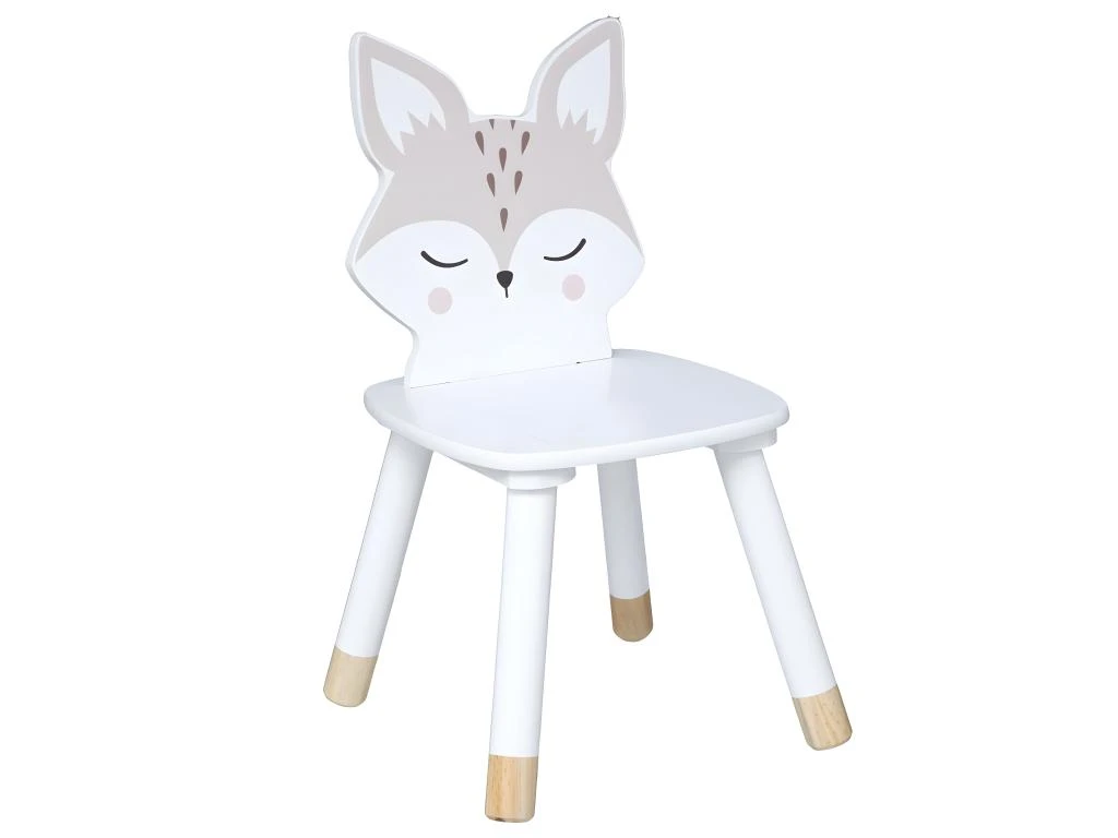 Chaise Pour Enfant Renard En Bois H 52.5 Cm 1 Chaise Pour Enfant Renard En Bois H 52.5 Cm
