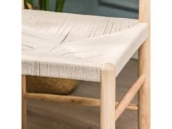 Lot De 2 Chaises En Bois Massif Et Corde Naturelle -Mobilier De Restaurant chaise 14426607