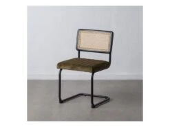 Duo De Chaises Métal/Rotin/Vert- MARIETTE -Mobilier De Restaurant chaise 14430521