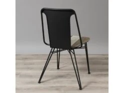 AMBROISE - Lot De 2 Chaises Pied Métal -Mobilier De Restaurant chaise 14656053