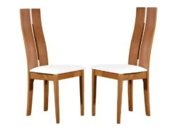 Lot De 2 Chaises SALENA - Hêtre Massif Coloris Chêne