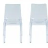 Lot De 2 Chaises Empilables LUCINDA - Polycarbonate - Cristal