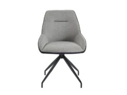 Lot De 2 Chaises En Tissu, Velours Côtelé Et Métal - Gris Et Anthracite - CHANILA -Mobilier De Restaurant chaise 15692293