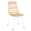Chaise Design En Rotin "Ema" 88cm Naturel