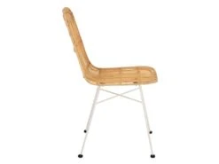 Chaise Design En Rotin "Ema" 88cm Naturel -Mobilier De Restaurant chaise 15736759