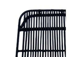 Chaise Design En Rotin "Caracas" 88cm Noir -Mobilier De Restaurant chaise 15736813