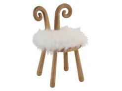 Chaise Enfant Design "Oreille Mouton" 56cm Naturel