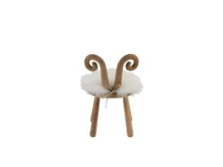 Chaise Enfant Design "Oreille Mouton" 56cm Naturel -Mobilier De Restaurant chaise 15737861