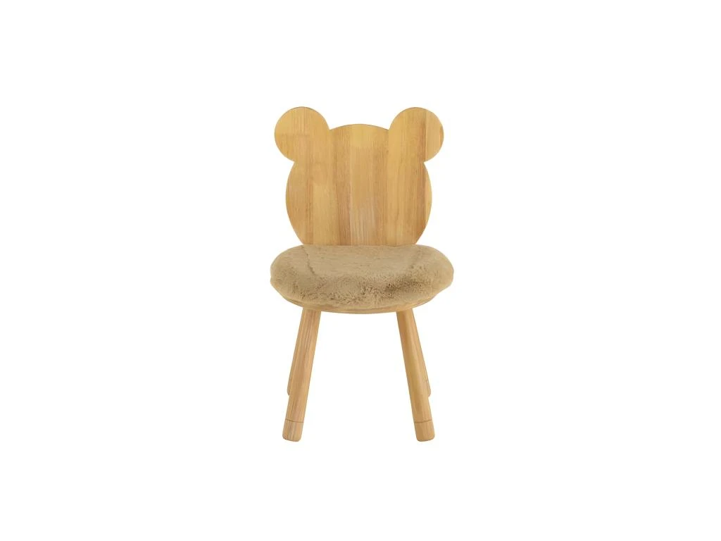 Chaise Pour Enfant En Bois "Ours" 61cm Naturel 2 Chaise Pour Enfant En Bois "Ours" 61cm Naturel – Image 2