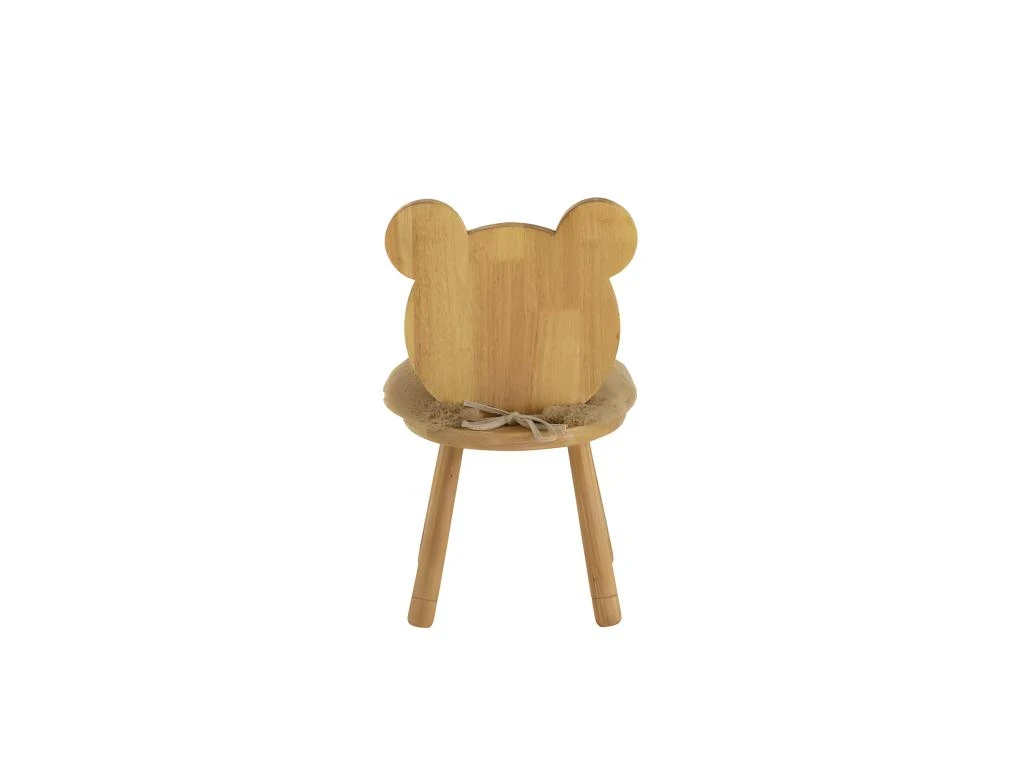 Chaise Pour Enfant En Bois "Ours" 61cm Naturel 4 Chaise Pour Enfant En Bois "Ours" 61cm Naturel – Image 4