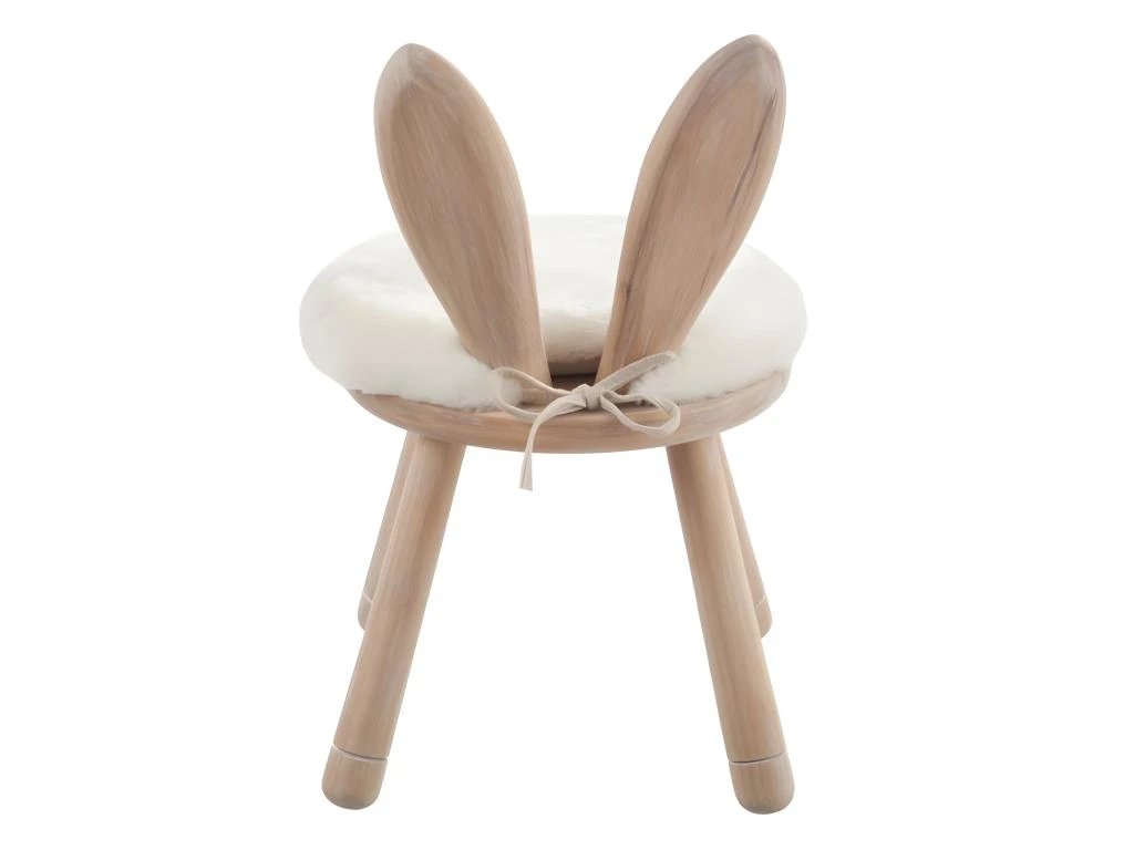 Chaise Pour Enfant "Oreilles Lapin" 56cm Naturel 4 Chaise Pour Enfant "Oreilles Lapin" 56cm Naturel – Image 4