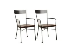 Lot De 2 Chaises Design "Malvern" 87cm Noir