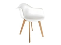 Lot De 2 Chaises Scandinave Enfant "Coque" 42cm Blanc -Mobilier De Restaurant chaise 15744991