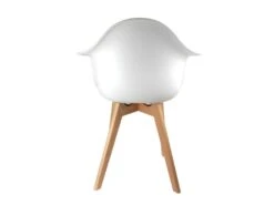 Lot De 2 Chaises Scandinave Enfant "Coque" 42cm Blanc -Mobilier De Restaurant chaise 15744993