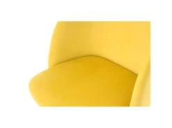 Lot De 2 Chaises En Velours "Celina" 84 Cm Jaune -Mobilier De Restaurant chaise 15745221