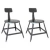 Lot De 2 Chaises Vintage "Madison" 83cm Gris
